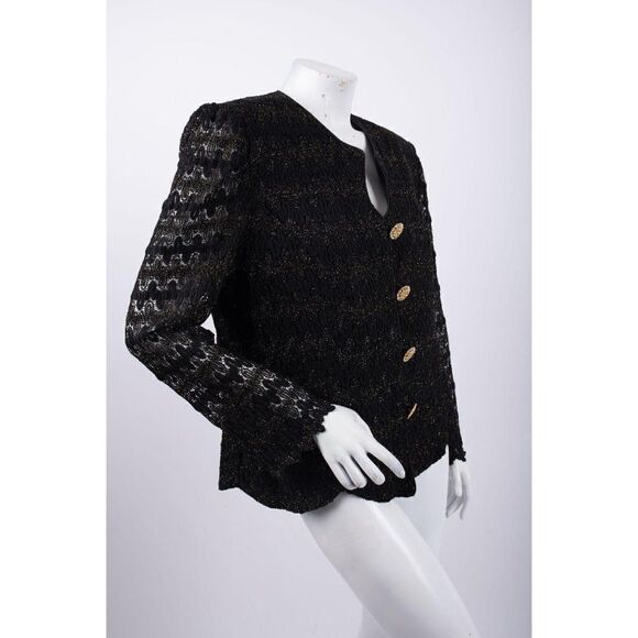 Vintage Evening Formal Knit Cardigan Button Up - Picture 2 of 6